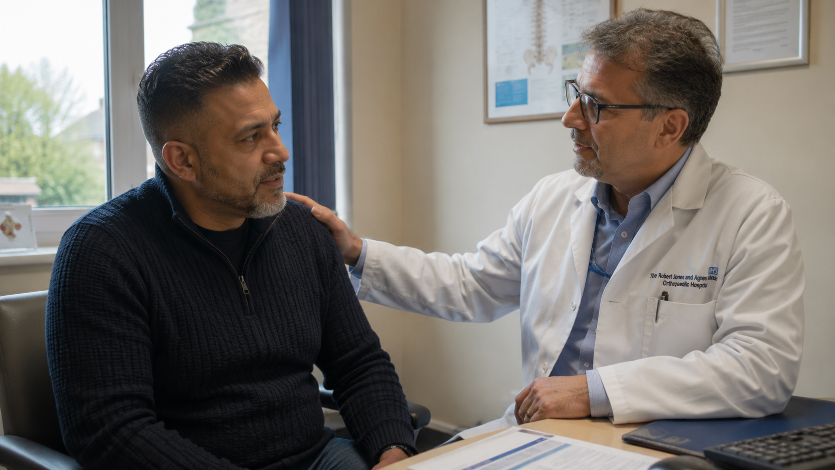 Mr Nargund with a patient